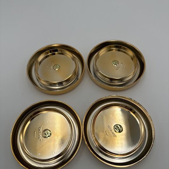 Vintage MCM 1970s Drulane Gold Plastic Cork Board Coaster NEW - Picture 5 of 6